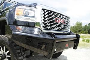 Fab Fours - Fab Fours GM08-S2161-1 Black Steel Front Ranch Bumper - Image 1