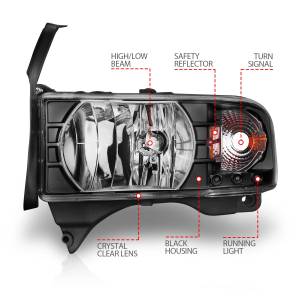 Anzo USA - Anzo USA 111205 Crystal Headlight Set - Image 4