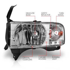 Anzo USA - Anzo USA 111206 Crystal Headlight Set - Image 4