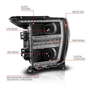 Anzo USA - Anzo USA 111594-L LED Projector Headlight - Image 4