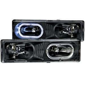 Anzo USA - Anzo USA 111007 Crystal Headlight Set w/Halo - Image 1