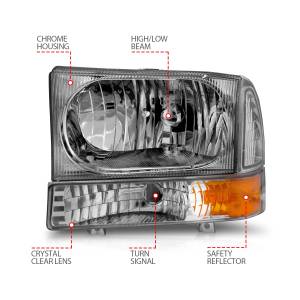 Anzo USA - Anzo USA 111081 Crystal Headlight Set - Image 4