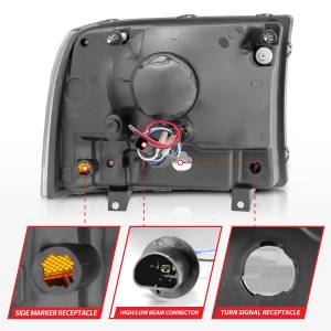 Anzo USA - Anzo USA 111106 Crystal Headlight Set - Image 5