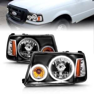 Anzo USA - Anzo USA 111152 Crystal Headlight Set w/Halo - Image 1