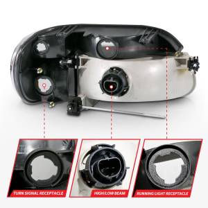 Anzo USA - Anzo USA 111039 Crystal Headlight Set - Image 5