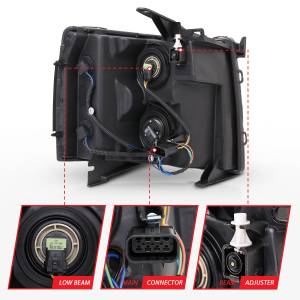 Anzo USA - Anzo USA 111393 Crystal Headlight Set - Image 5