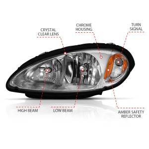 Anzo USA - Anzo USA 111472 Crystal Headlight Set - Image 4