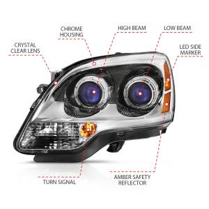 Anzo USA - Anzo USA 111476 Crystal Headlight Set - Image 4