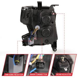 Anzo USA - Anzo USA 111478 LED Crystal Headlight Set - Image 3