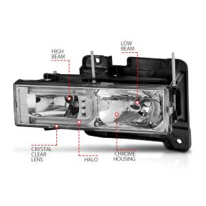 Anzo USA - Anzo USA 111499 Crystal Headlight Set - Image 3