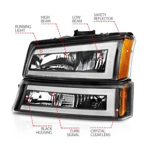 Anzo USA - Anzo USA 111501 Crystal Headlight Set - Image 3
