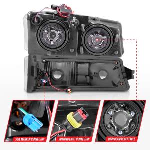 Anzo USA - Anzo USA 111502 Crystal Headlight Set - Image 4