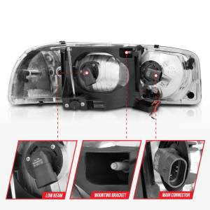 Anzo USA - Anzo USA 111522 Crystal Headlight Set - Image 5