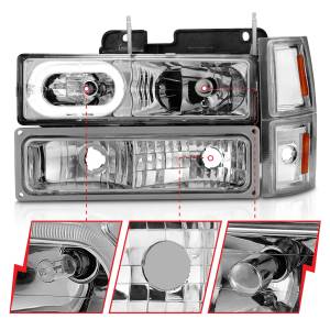 Anzo USA - Anzo USA 111508 Crystal Headlight Set w/Halo - Image 3