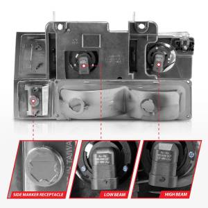 Anzo USA - Anzo USA 111508 Crystal Headlight Set w/Halo - Image 5