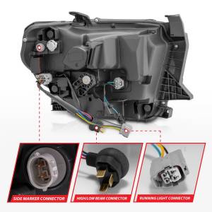 Anzo USA - Anzo USA 111533 LED Crystal Headlight Set - Image 5