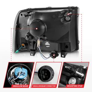 Anzo USA - Anzo USA 111549 Crystal Headlight Set - Image 5