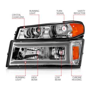 Anzo USA - Anzo USA 111559 Crystal Headlight Set - Image 4