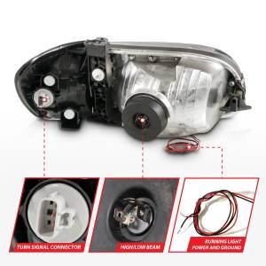 Anzo USA - Anzo USA 111580 Crystal Headlight Set - Image 5