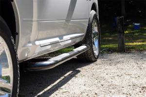 Dee Zee - Dee Zee DZ372511 Textured Black Steel Side Steps 3 in. Round Cab Length - Image 3