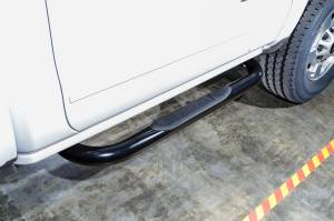 Dee Zee - Dee Zee DZ372511 Textured Black Steel Side Steps 3 in. Round Cab Length - Image 4