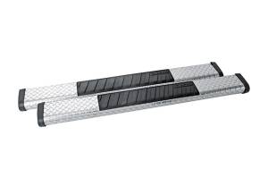 Dee Zee - Dee Zee DZ16402 Black-Tread Aluminum Side Step 6 in. Oval Cab Length - Image 1