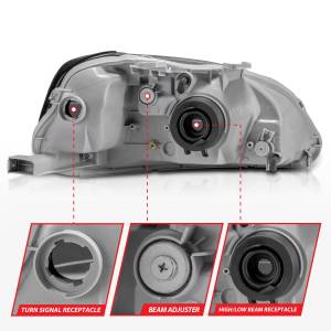 Anzo USA - Anzo USA 121070 Crystal Headlight Set - Image 5