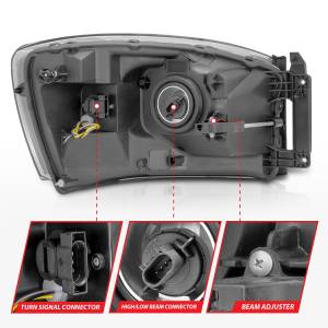 Anzo USA - Anzo USA 111526 Crystal Headlight Set - Image 5