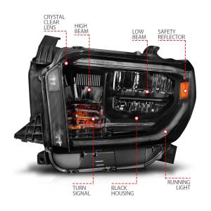 Anzo USA - Anzo USA 111531 LED Crystal Headlight Set - Image 4