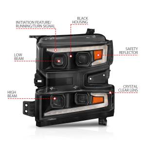 Anzo USA - Anzo USA 111566-L LED Projector Headlight - Image 4
