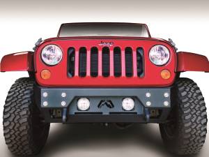 Fab Fours - Fab Fours JK07-B1855-B FMJ Stubby Winch Front Bumper - Image 1