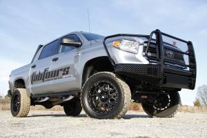 Fab Fours - Fab Fours TT14-K2860-1 Black Steel Front Bumper - Image 3