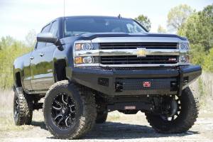 Fab Fours - Fab Fours CH14-S3061-1 Black Steel Front Ranch Bumper - Image 3
