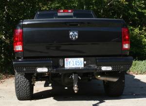 Fab Fours - Fab Fours DR10-T2950-1 Black Steel Ranch Rear Bumper - Image 3