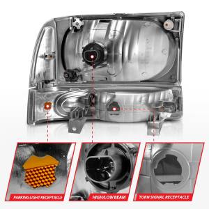 Anzo USA - Anzo USA 111081 Crystal Headlight Set - Image 5
