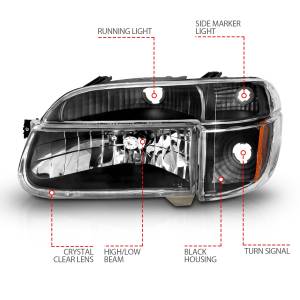 Anzo USA - Anzo USA 111039 Crystal Headlight Set - Image 4