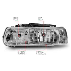 Anzo USA - Anzo USA 111011 Crystal Headlight Set - Image 5