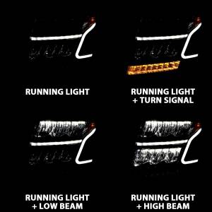 Anzo USA - Anzo USA 111478 LED Crystal Headlight Set - Image 8