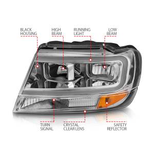 Anzo USA - Anzo USA 111538 Crystal Headlight Set - Image 4