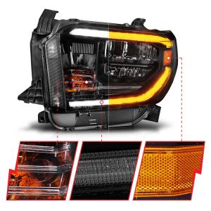 Anzo USA - Anzo USA 111533 LED Crystal Headlight Set - Image 3