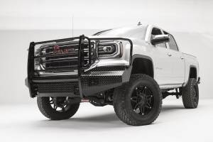 Fab Fours - Fab Fours GS16-K3960-1 Black Steel Front Bumper - Image 2