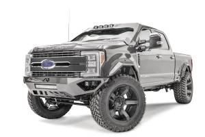 Fab Fours - Fab Fours FS17-V4161-B Open Fender Front Bumper - Image 2