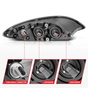Anzo USA - Anzo USA 131033 Crystal Headlight Set - Image 4