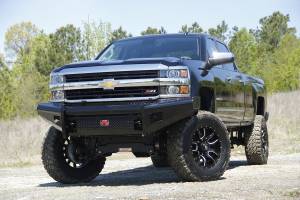 Fab Fours - Fab Fours CH14-S3061-1 Black Steel Front Ranch Bumper - Image 2