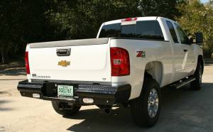 Fab Fours - Fab Fours CH08-T1450-1 Black Steel Ranch Rear Bumper - Image 1